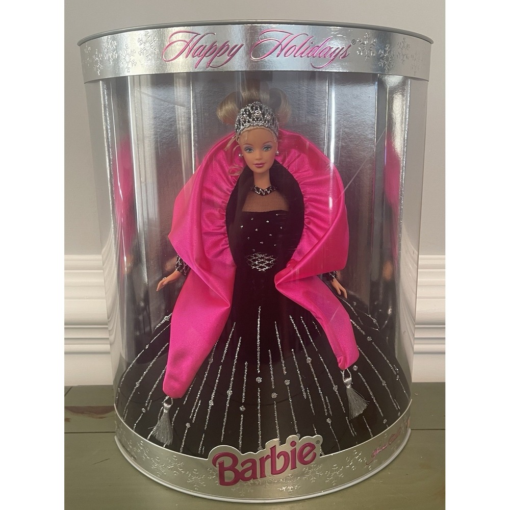 Mattel 20200 Happy Holidays Barbie Doll 1998‎ Special Edition Black Velvet Dress